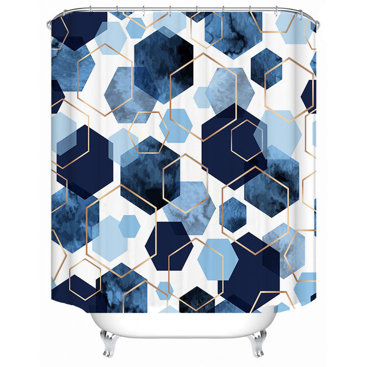 Geometric Motif Shower Curtain Stornfield