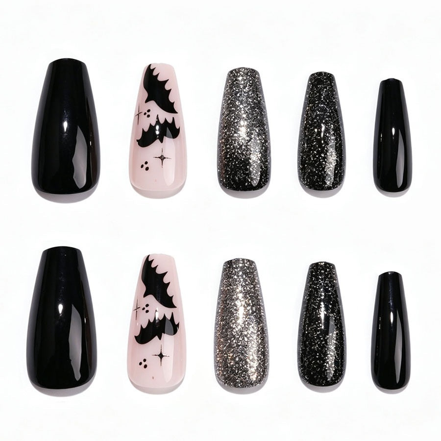 Artificial nail set with Halloween motif and creepy designs Stornfield