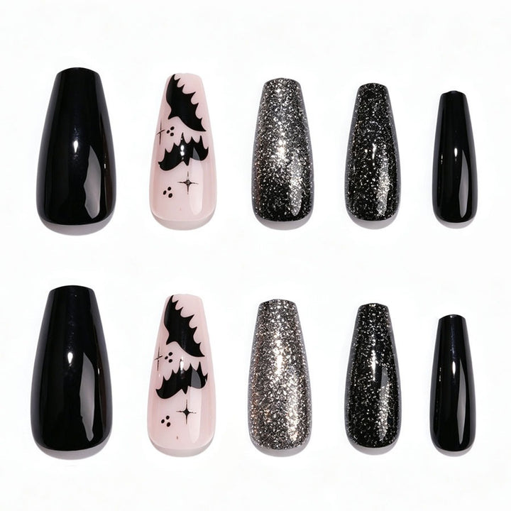 Artificial nail set with Halloween motif and creepy designs Stornfield