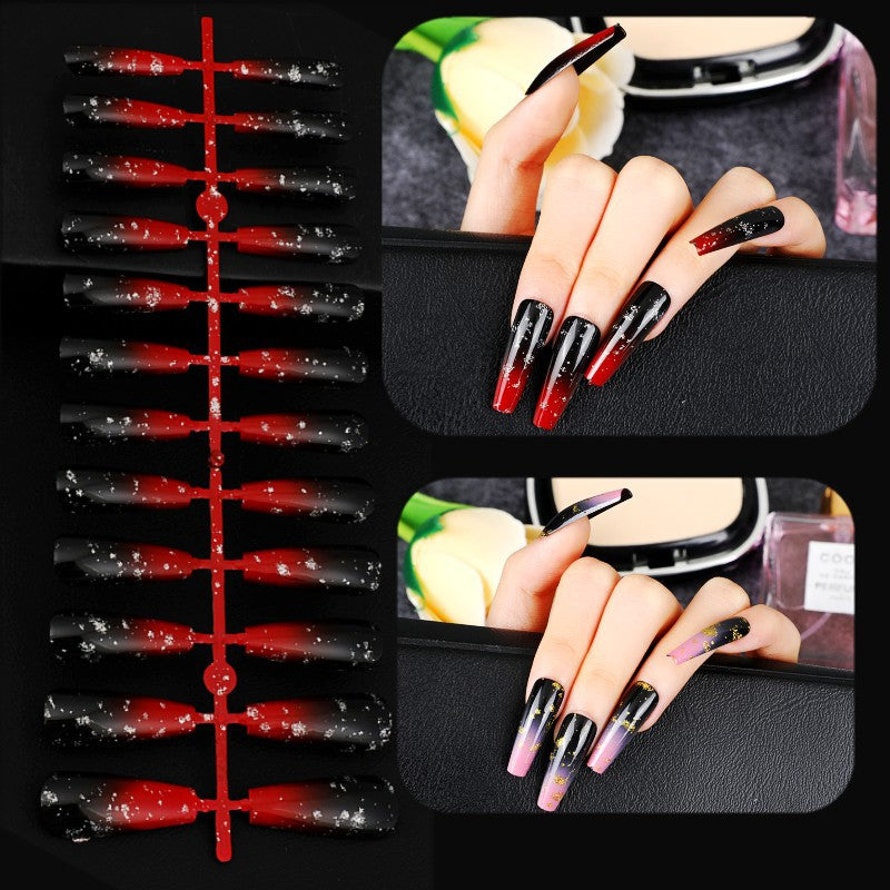 Elegant artificial nails with gold accents Stornfield