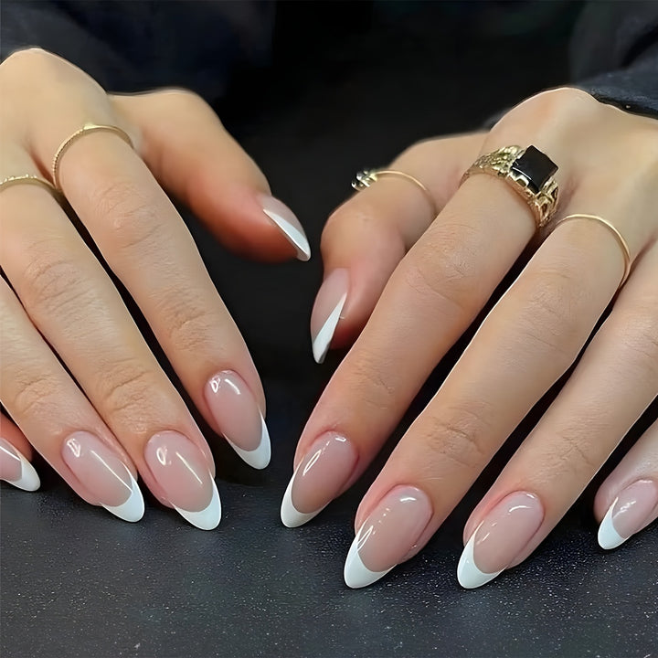 Premium French Tip Press-On Nails Stornfield