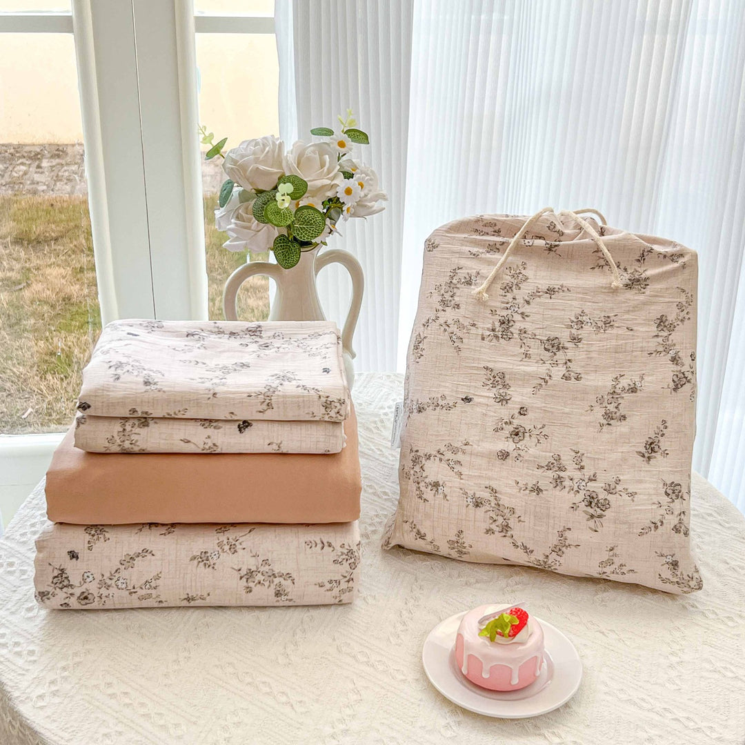 Soft Cotton Floral Pattern Bedding Set