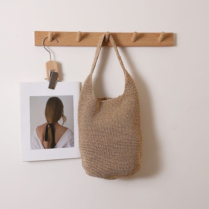 Handcrafted shopping bag in modern net design Stornfield