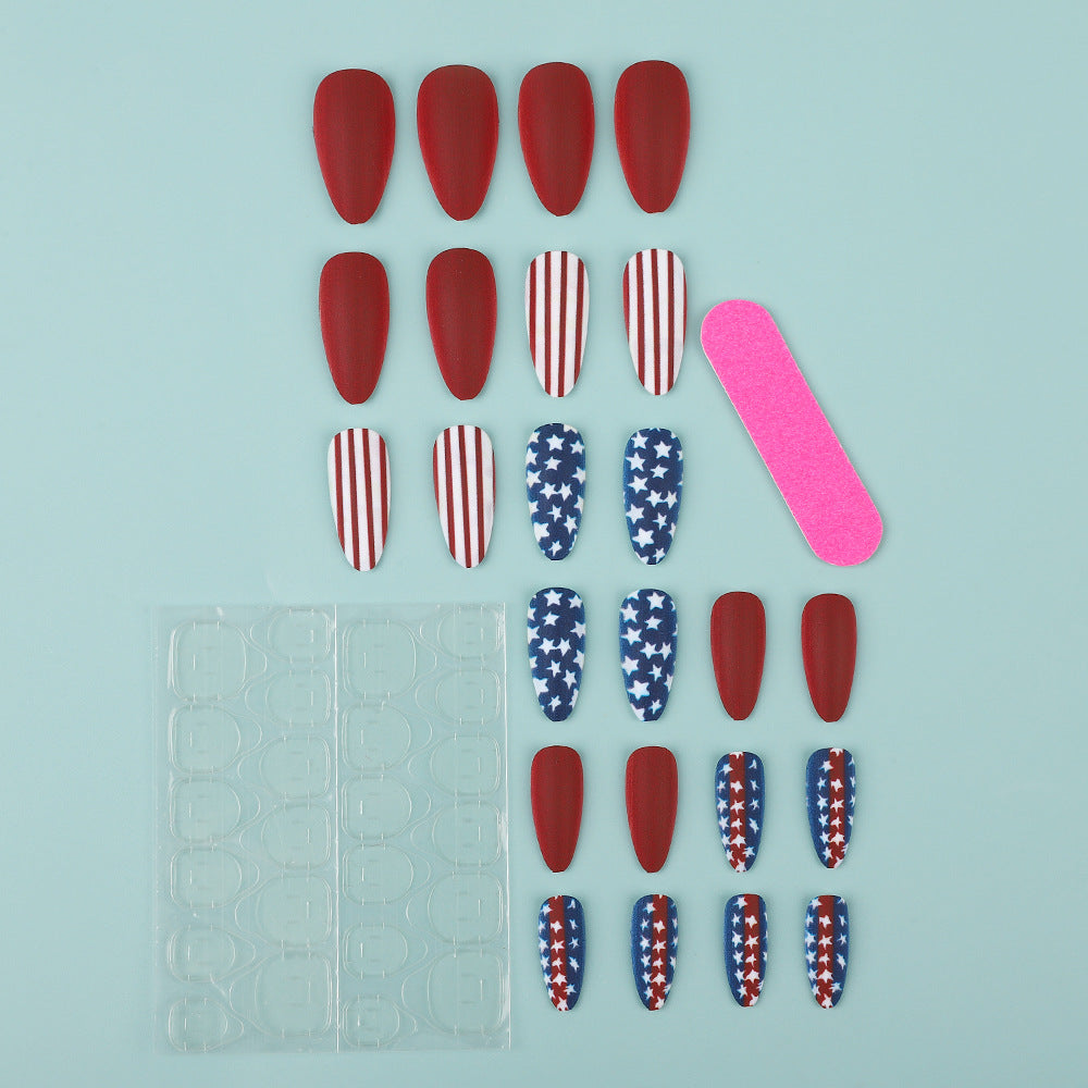 Creative nail art with patriotic designs Stornfield