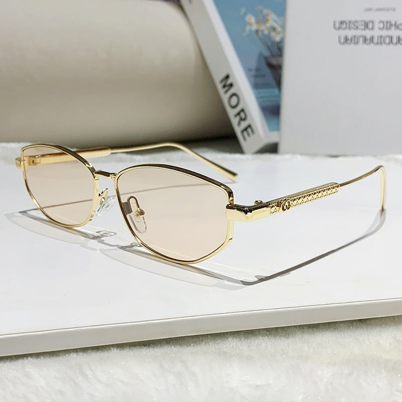 Women's elegant sunglasses with sparkling metal frame Stornfield