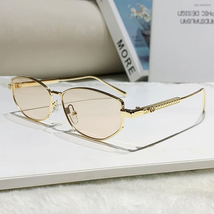 Women's elegant sunglasses with sparkling metal frame Stornfield