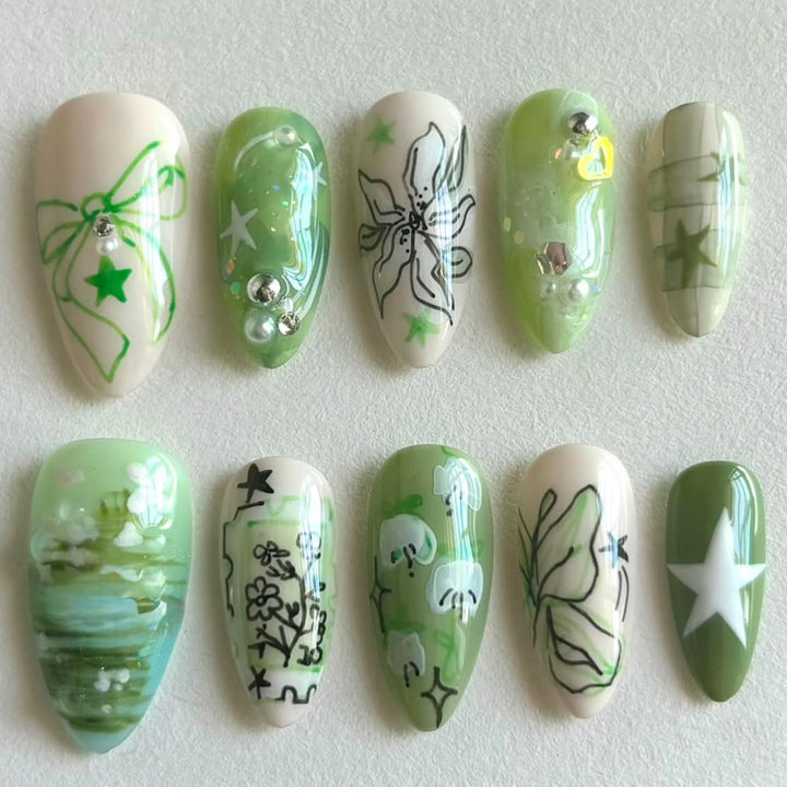 Thematic Artisan Press-On Nail Set Stornfield