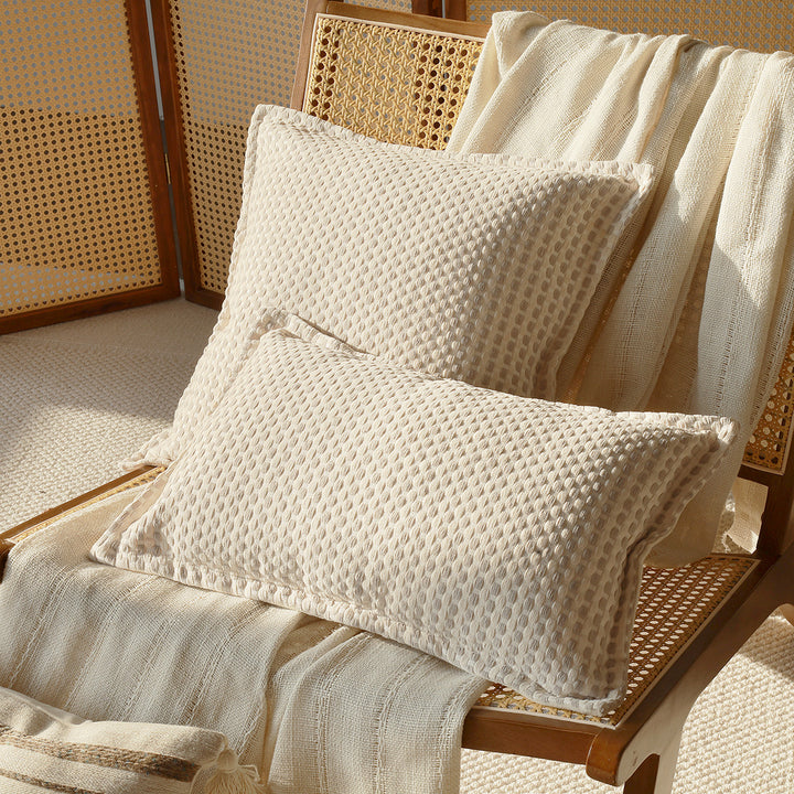 Structured decorative cushion