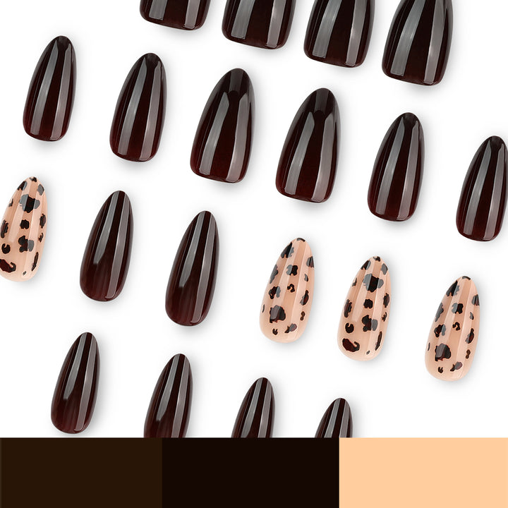 Artful Nail Extensions with Elegant Animal Design Stornfield