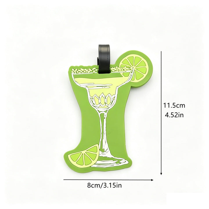 Martini-Themed Luggage Tag Stornfield