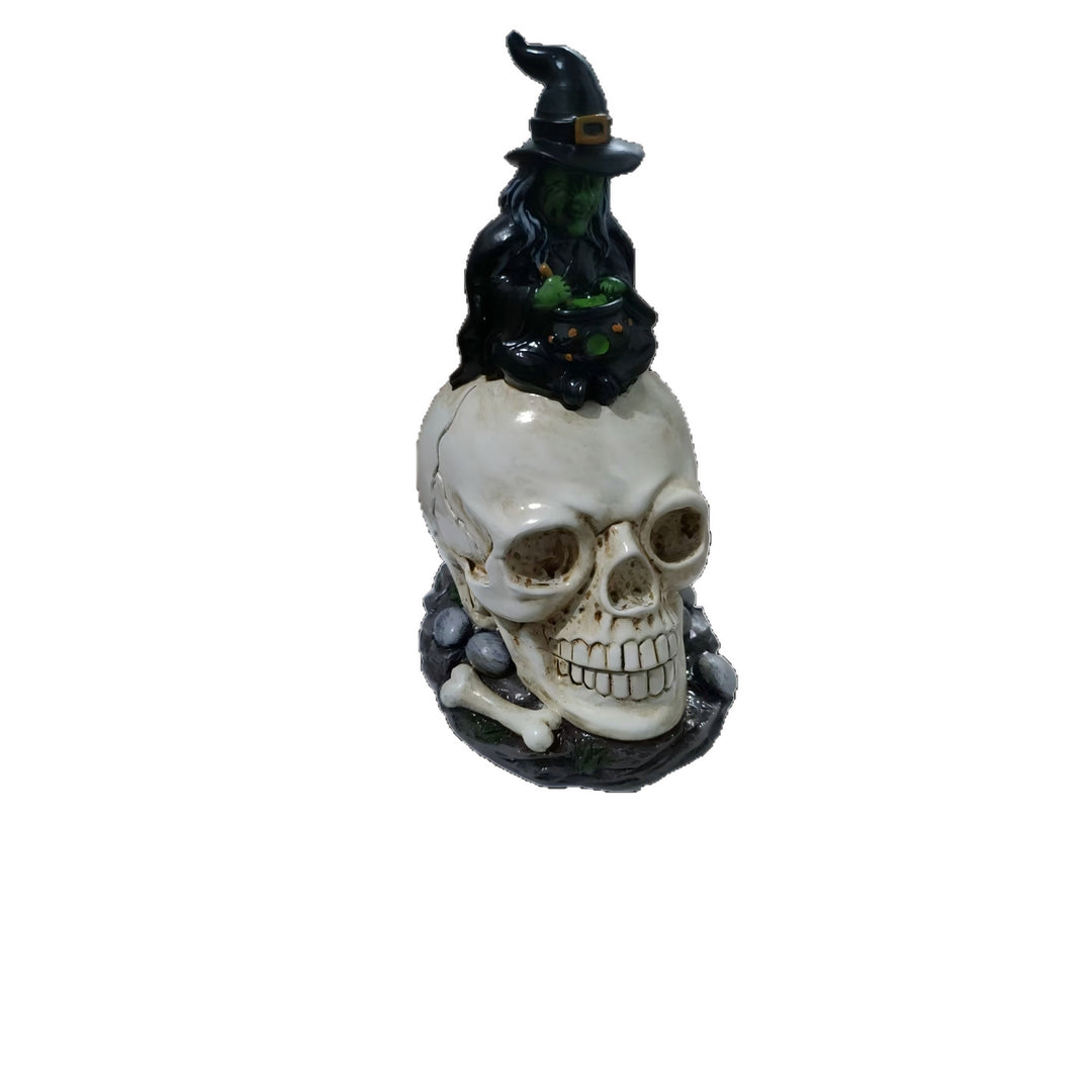 Creepy Witch Head Statue Stornfield
