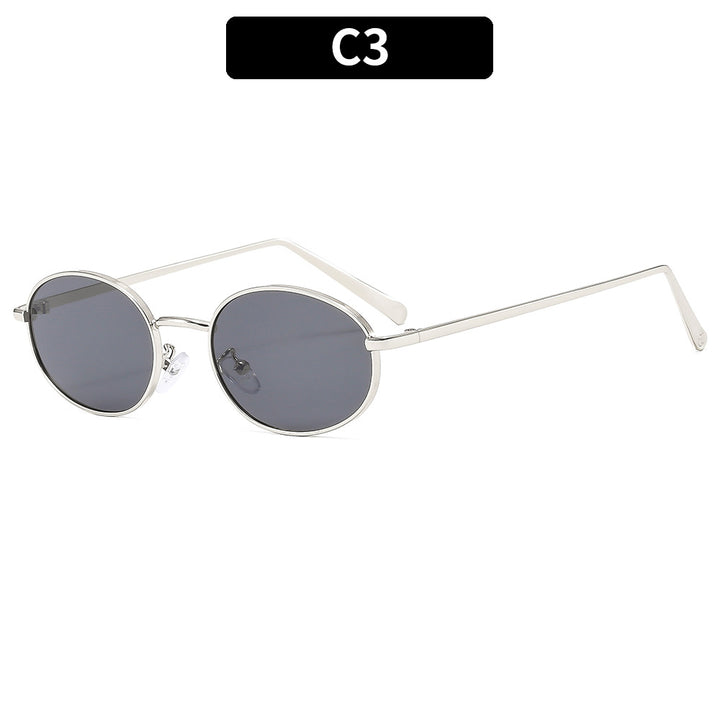 Elegant Look Stylish Oval Frame Sunglasses