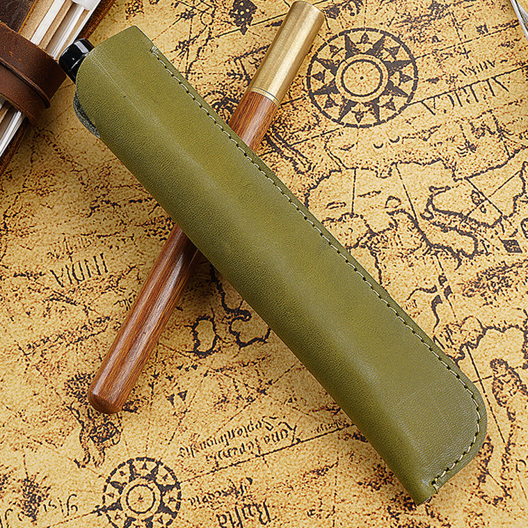 Leather Pencil Roll Case