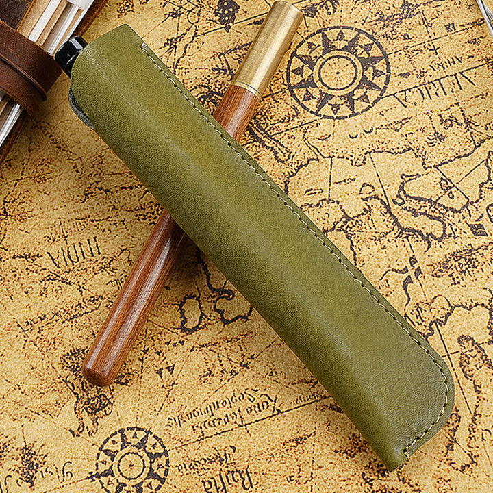 Leather Pencil Roll Case