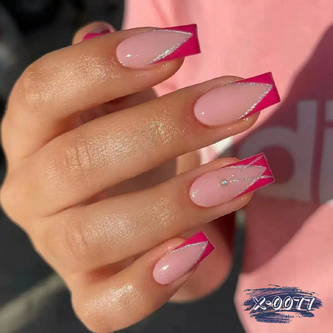 Artistic French Tip Nail Art Set  1790958142