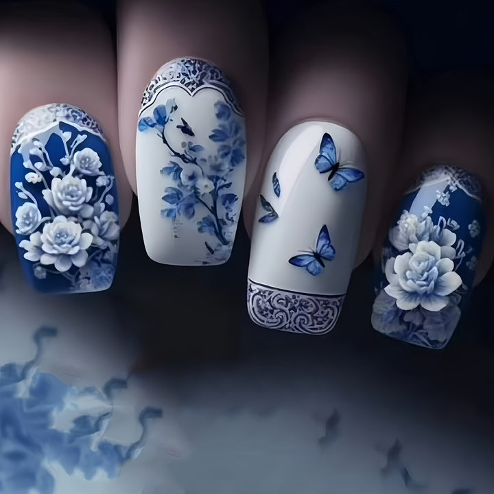 Creative Art Nails with Floral Design Stornfield