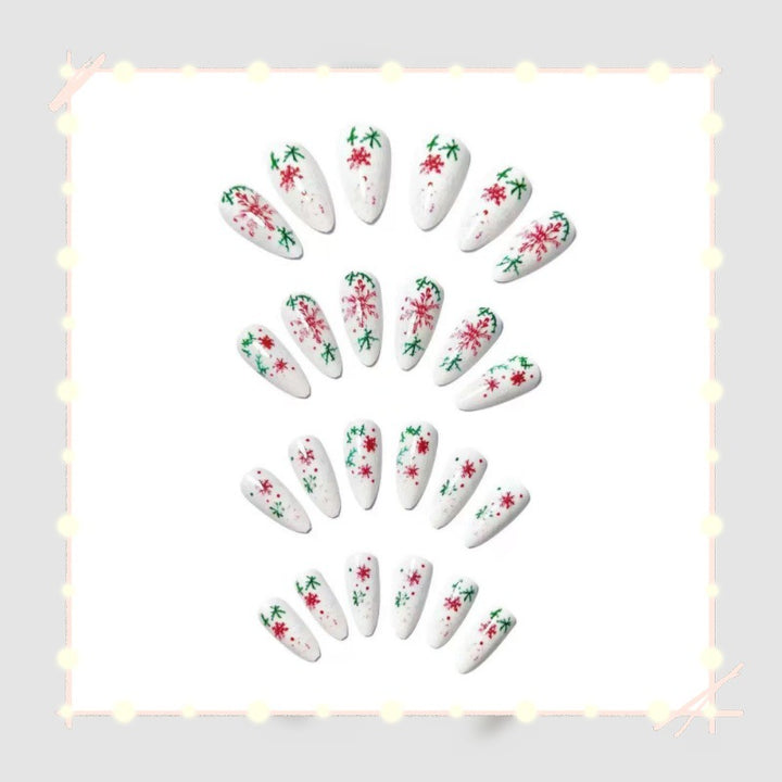 Creative Nail Art with Festive Snowflake Design Stornfield
