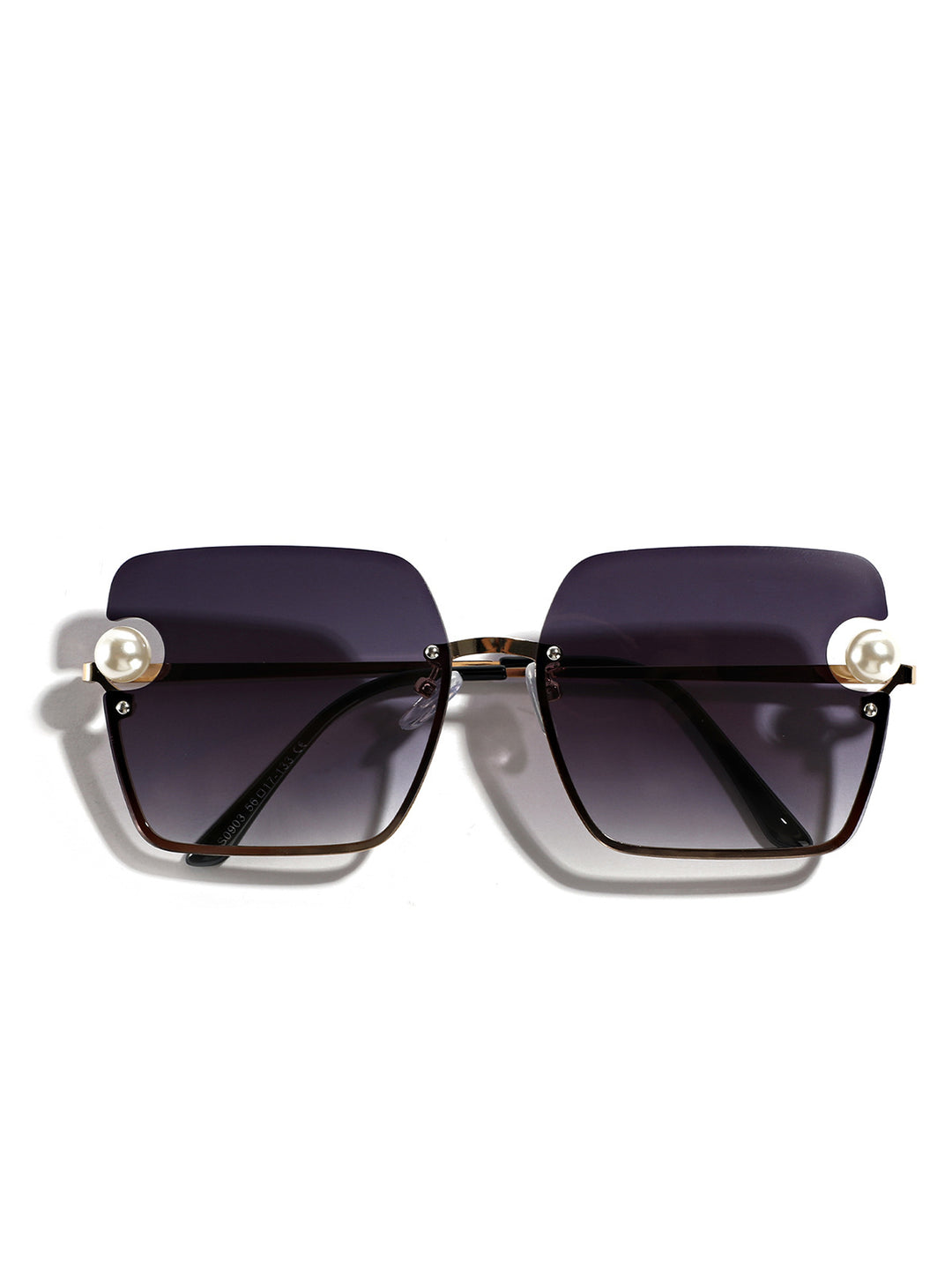 Women's square sunglasses with elegant transparent frame Stornfield