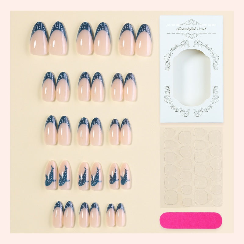 Creative Acrylic Nail Set with Stylish Design Accents Stornfield