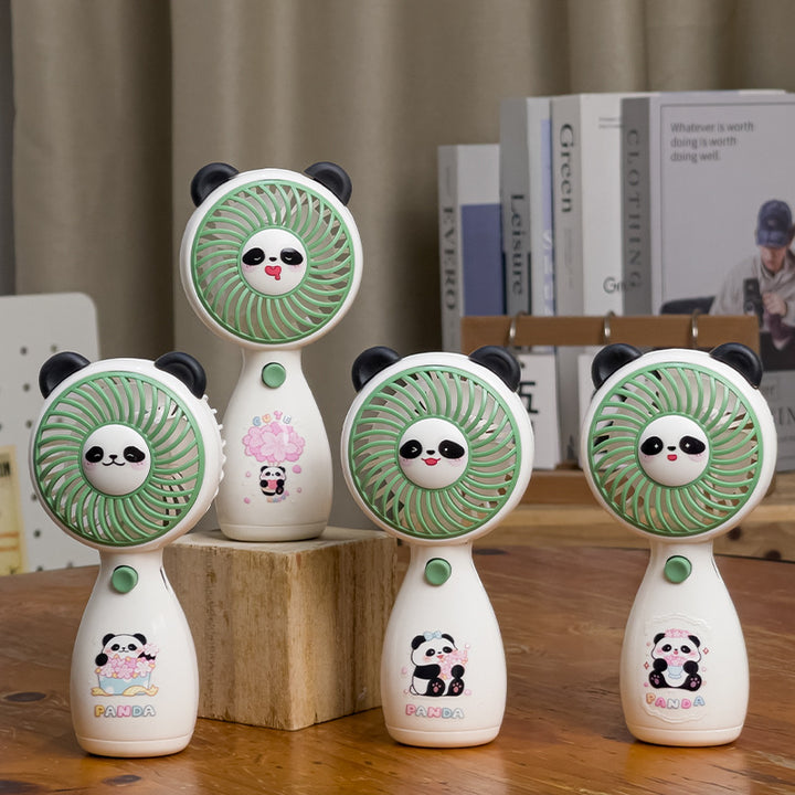 Ladies Wearable Hand Fan with Cute Panda Design Stornfield