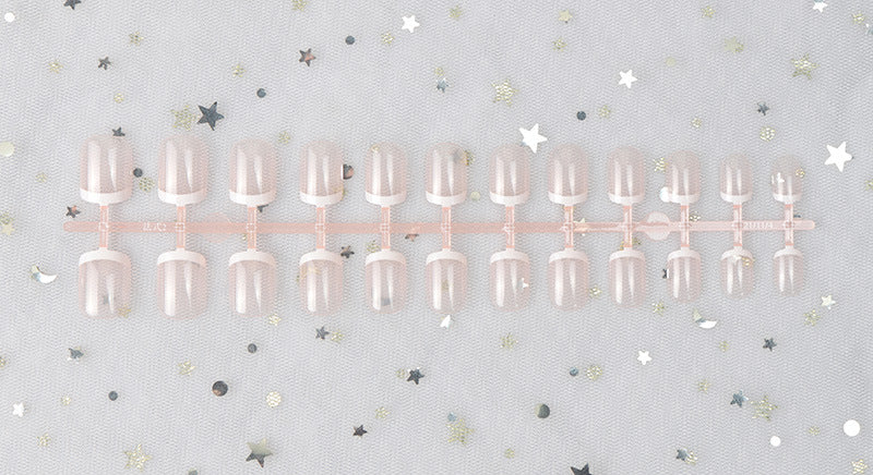 Glossy Natural-Shape Press-On Nails Stornfield
