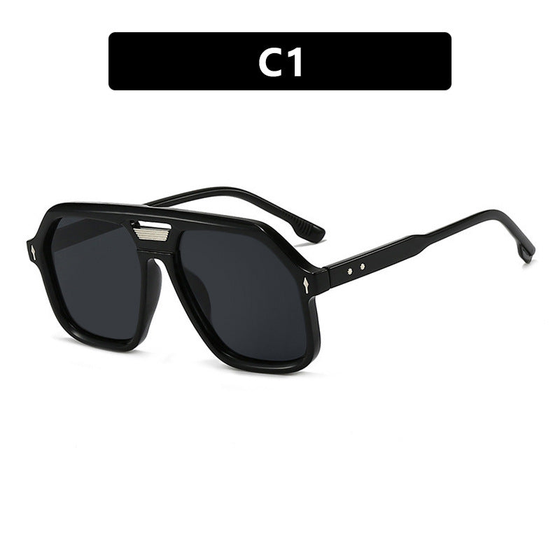 Women's oversized sunglasses with polygonal frame and UV protection Stornfield