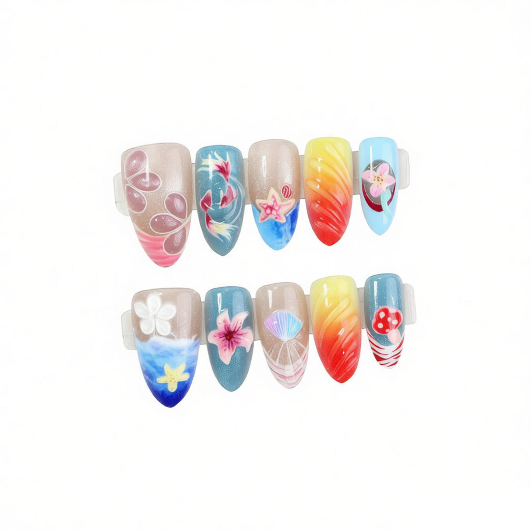 Artistic Coastal Nail Design Stornfield