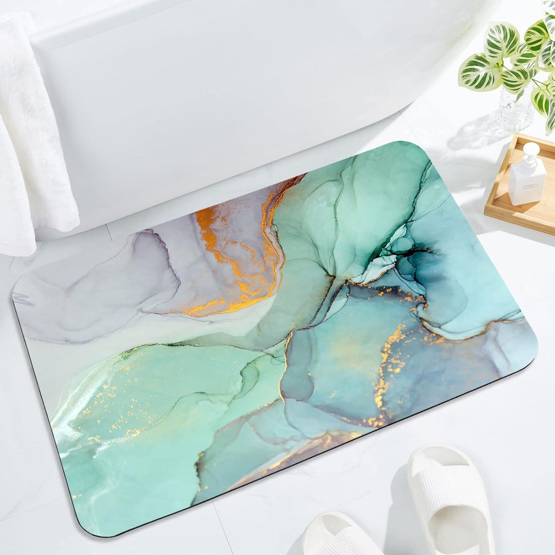 Elegant Abstract Art Bath Mat