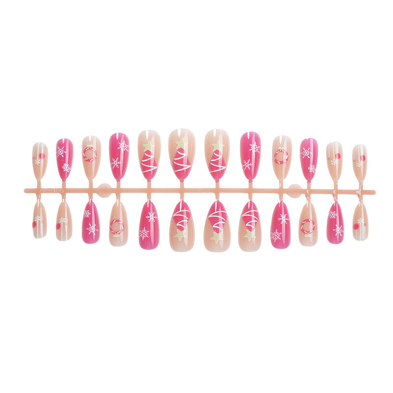 Festive Seasonal Press-On Nail Art Set Stornfield