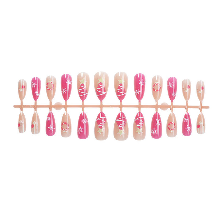 Festive Seasonal Press-On Nail Art Set Stornfield