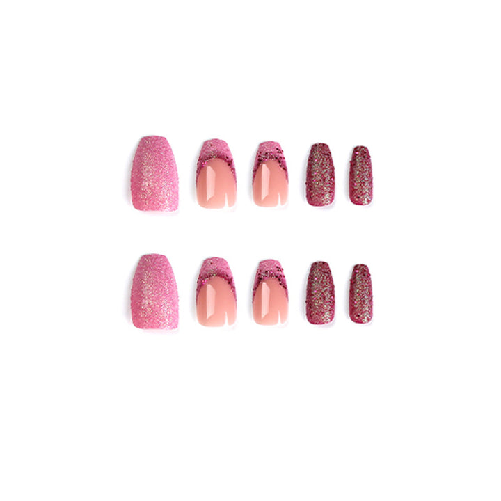 Artful Nail Extensions with Glittering Accents Stornfield
