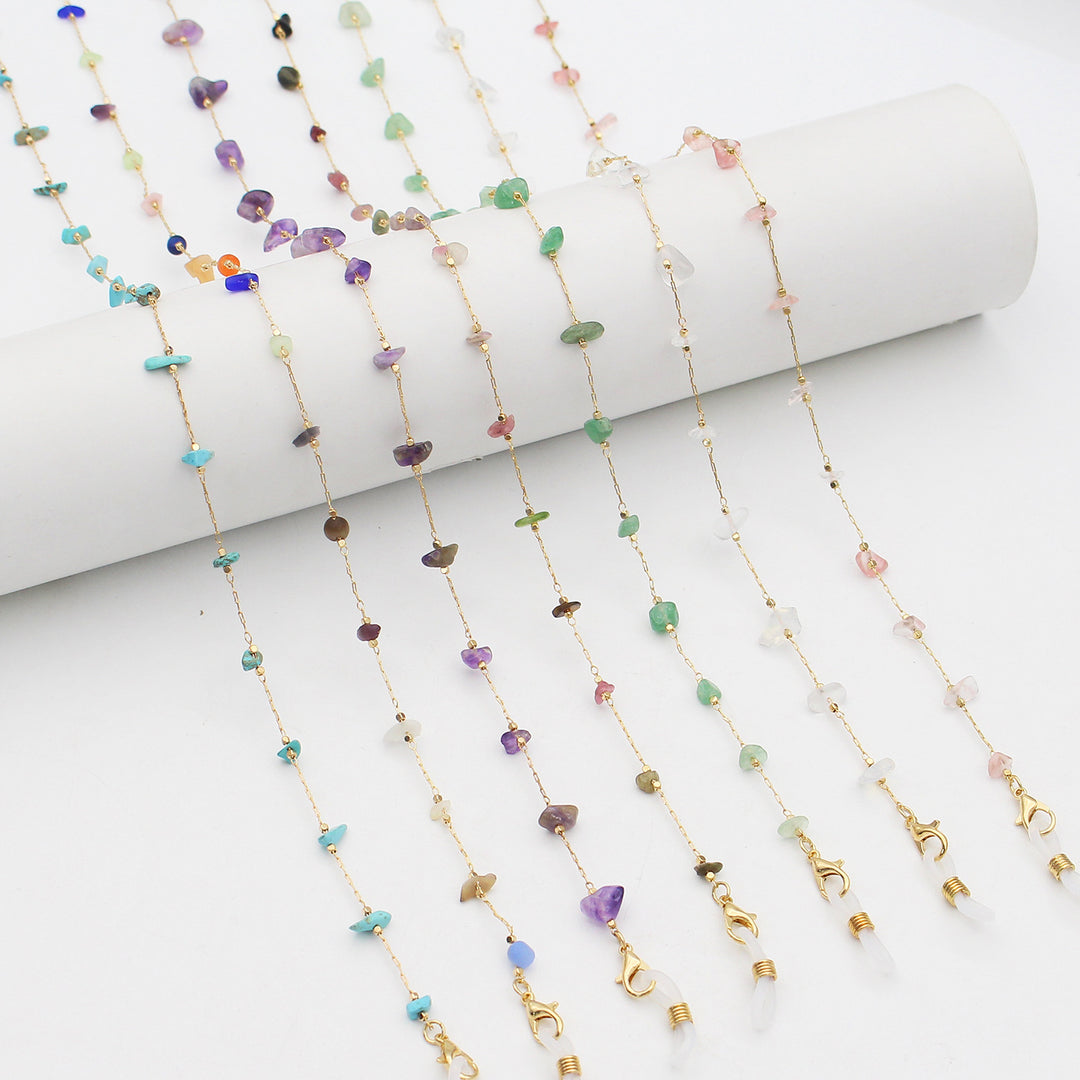 Elegant Crystal-Embellished Eyewear Chain Stornfield