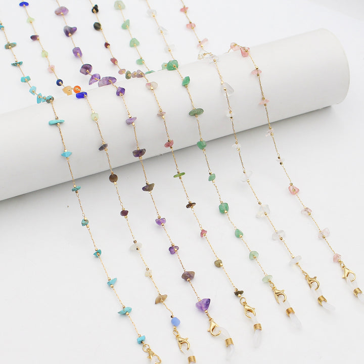 Elegant Crystal-Embellished Eyewear Chain Stornfield