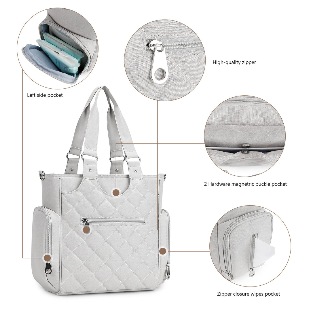 All-In-One Diaper Bag with Multifunctional Accessories Stornfield