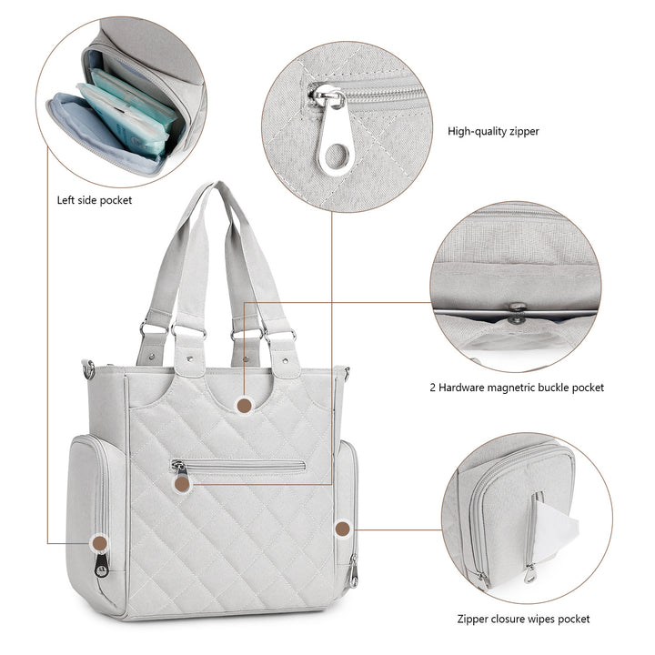 All-In-One Diaper Bag with Multifunctional Accessories Stornfield