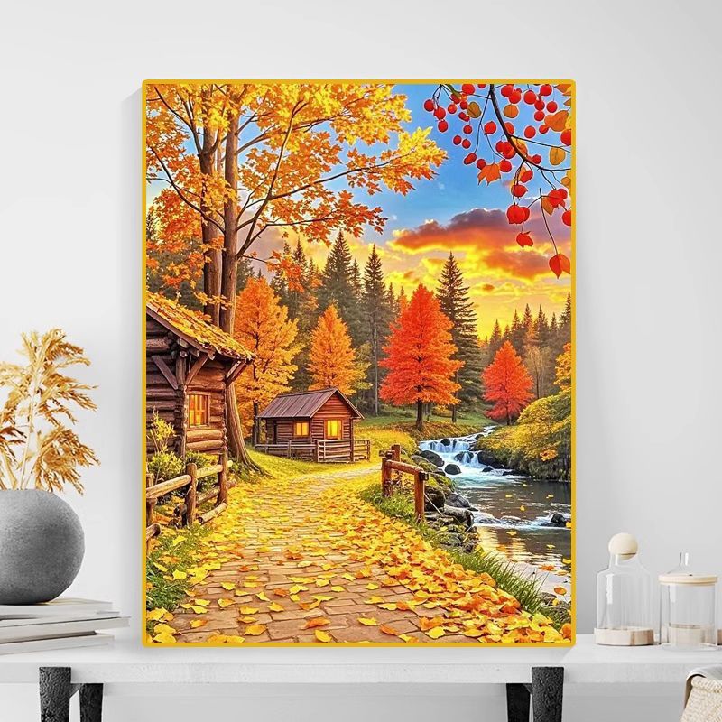 Autumn Landscape Canvas Art Print Stornfield