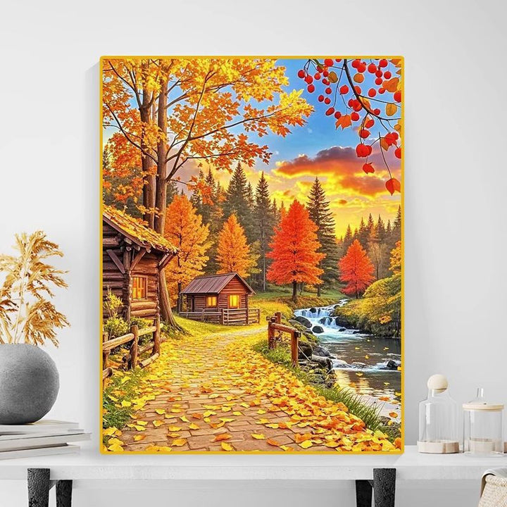 Autumn Landscape Canvas Art Print Stornfield