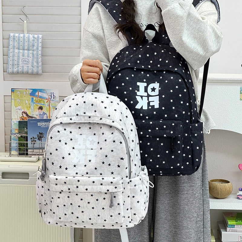 Star Print Casual Backpack Stornfield