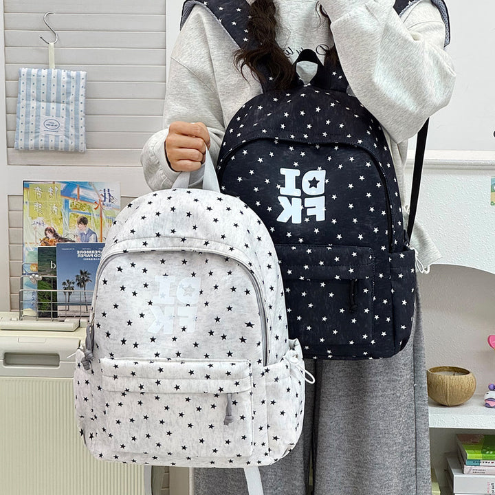 Star Print Casual Backpack Stornfield