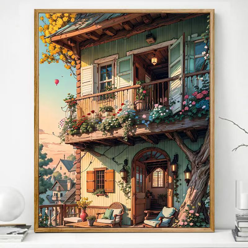 Cozy Balcony Art Print Stornfield