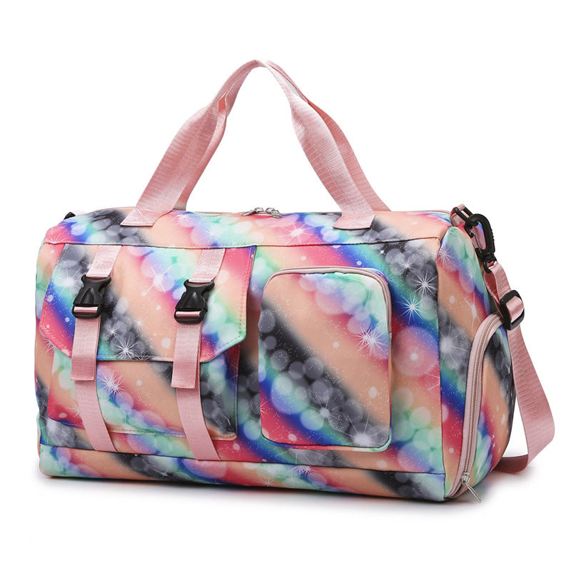 Colorful Patterned Travel Duffel Bag