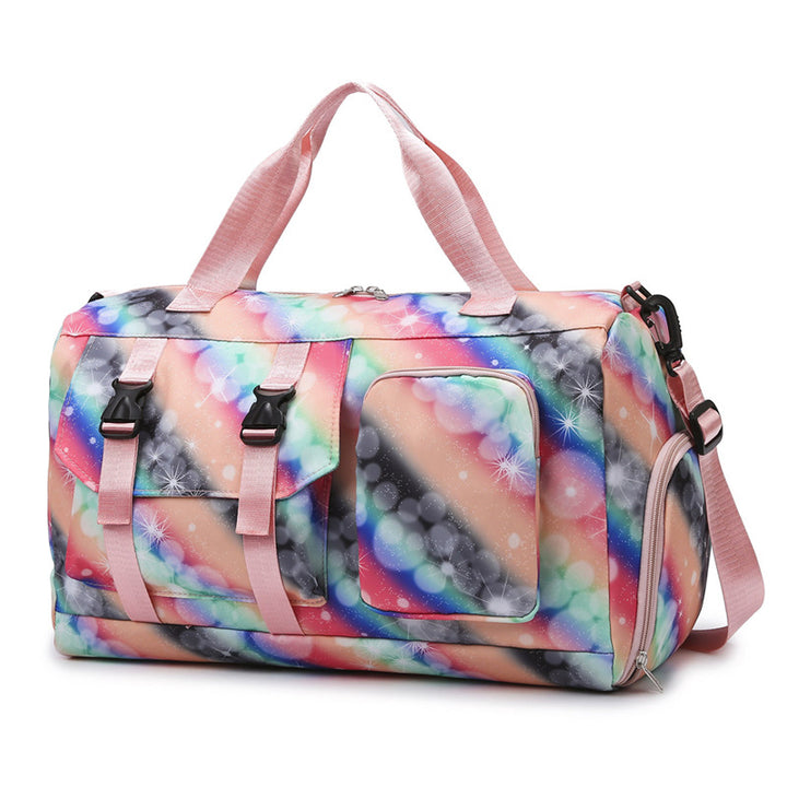 Colorful Patterned Travel Duffel Bag
