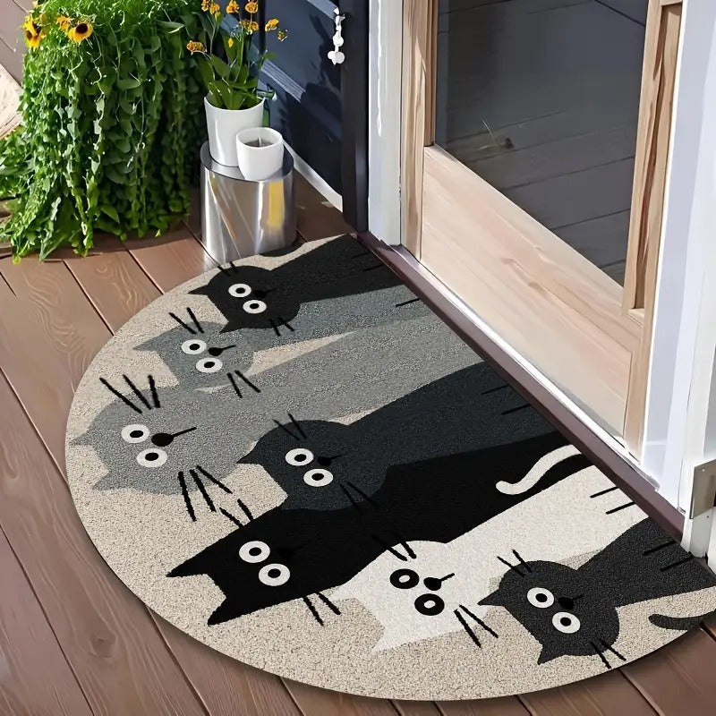 Cat-Themed Decorative Door Mat