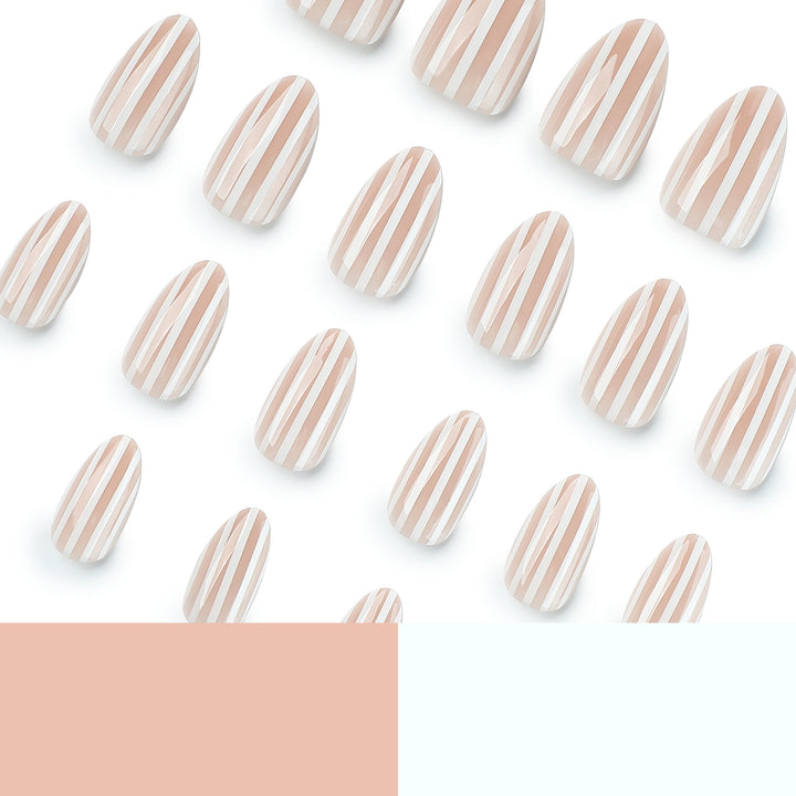 Stylish nail art with elegant stripe patterns Stornfield
