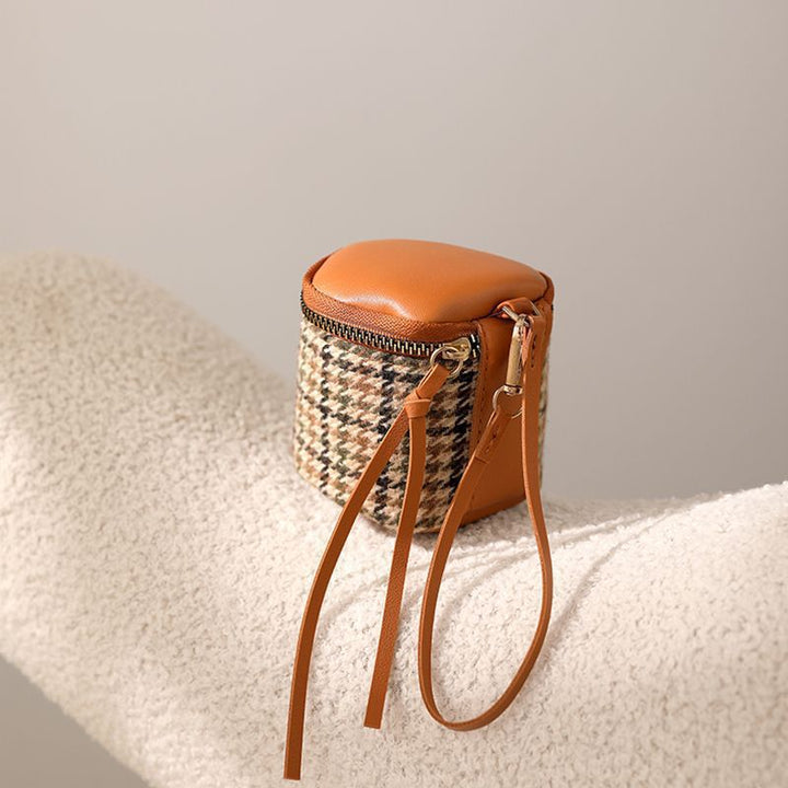 Textured Leather Mini Cosmetic Bag Stornfield