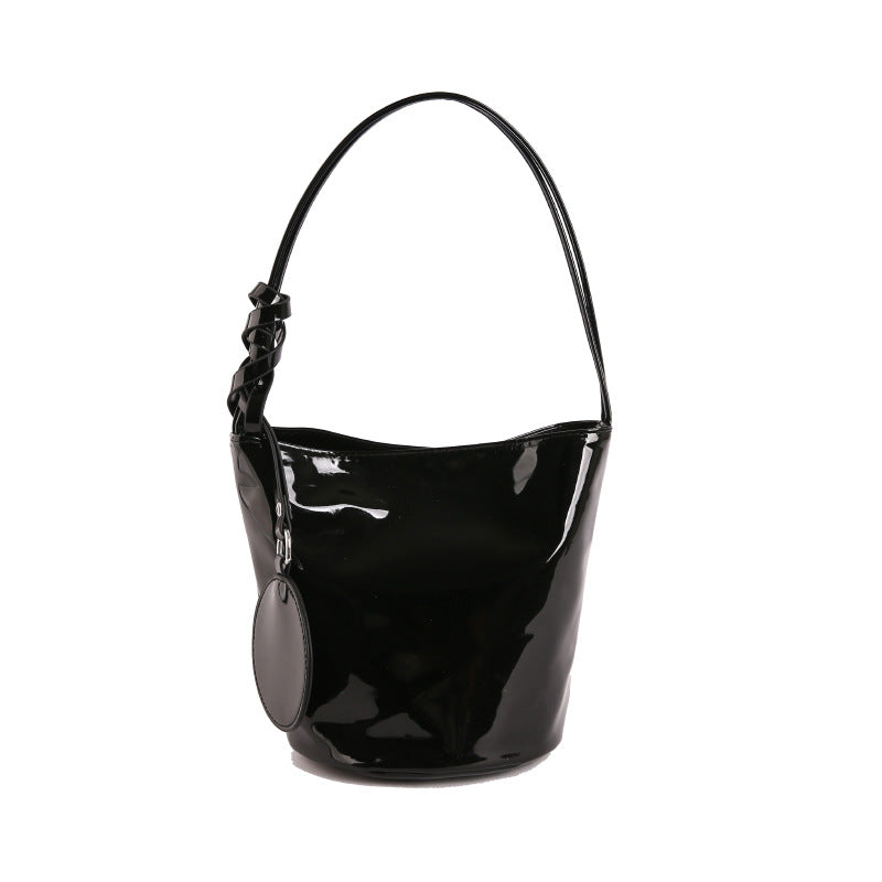 WoChic Patent Leather Bucket Bag Stornfield