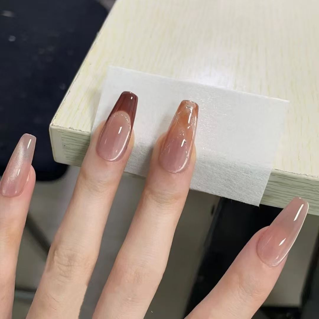 Gradient Press-On Nail Extensions