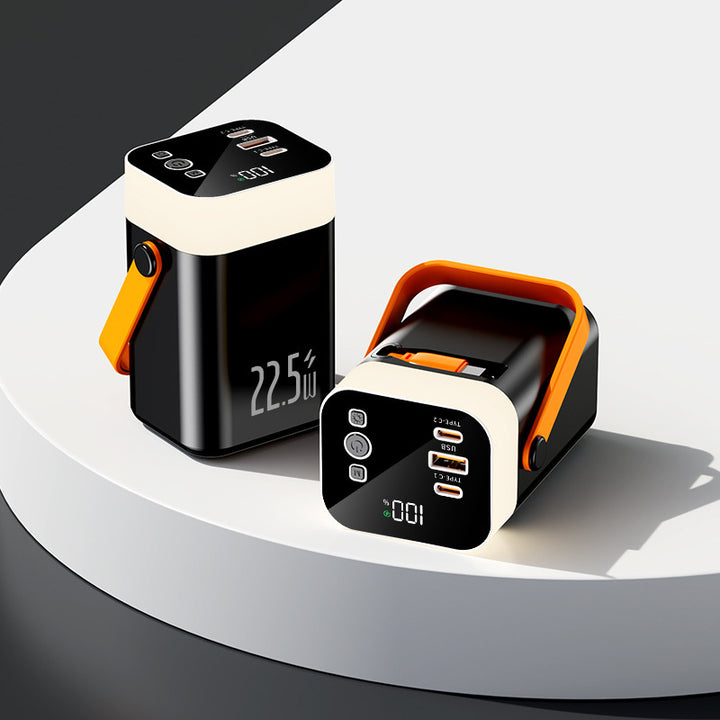 Practical powerbank with carrying handle and multiple connections Stornfield