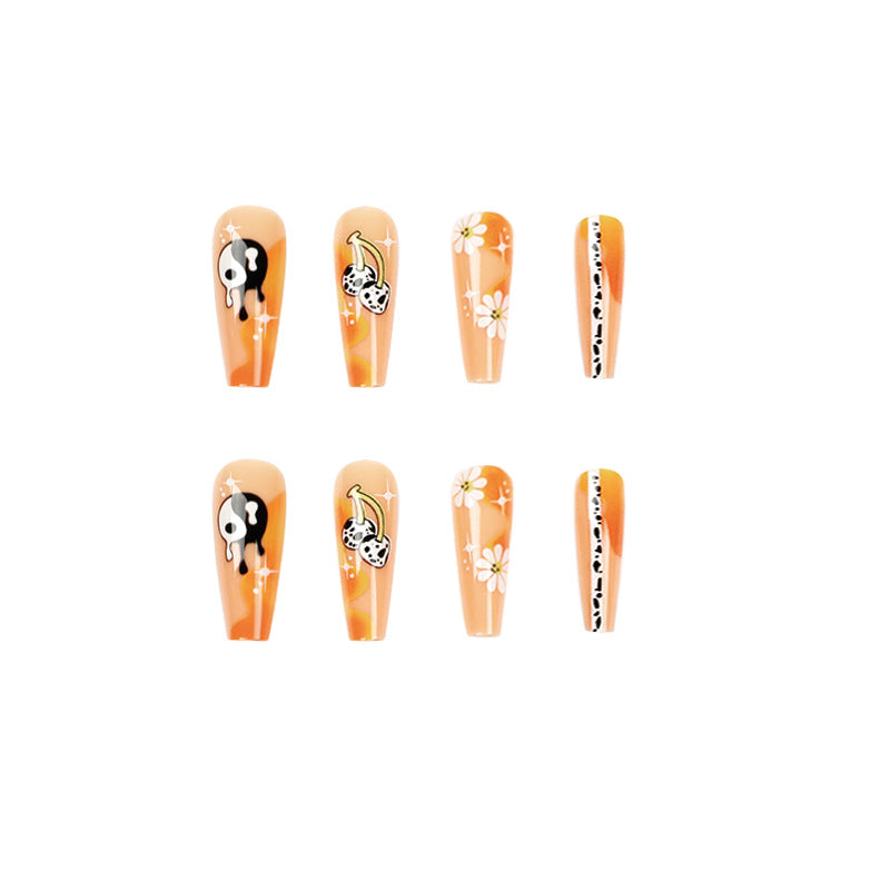 Artful acrylic nails with stylish patterns Stornfield