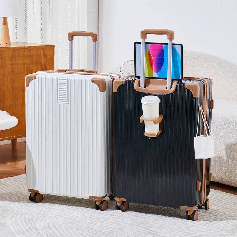 Unisex Textured Multi-Functional Hard-Shell Luggage Stornfield